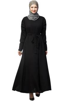 Nazneen Long Cuff Gathered Puffed Sleeve with Bet A line Abaya