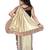 Kid's Ready to wear antique gold colored Saree for girls with Diamond work stitched blouse