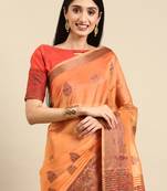 Organza Desinger Saree With Blouse
