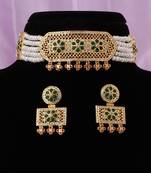 Real Natural Hyderabadi pearls choker Set