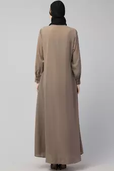 Nazneen Front Open with Embroidery Casual Abaya