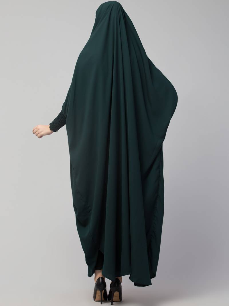 Nazneen Smoking Sleeve Tie at Back Ready To Wear Instant Full Size Jilbab