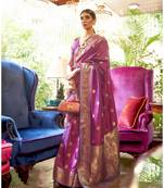 Lilac Purple Kanjivaram Saree