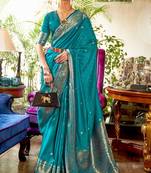 Carolina Blue Kanjivaram Saree