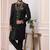 Black embroidered art silk sherwani