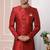 Maroon embroidered art silk sherwani