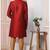 Maroon embroidered art silk sherwani