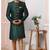 Green embroidered art silk sherwani