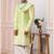 Green embroidered art silk sherwani