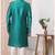 Green embroidered art silk sherwani