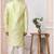 Green embroidered art silk sherwani