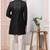Black embroidered art silk sherwani