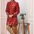 Maroon embroidered art silk sherwani