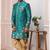 Green embroidered art silk sherwani