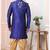 Blue embroidered art silk sherwani
