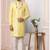Yellow embroidered art silk sherwani