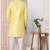 Yellow embroidered art silk sherwani