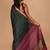 Green Brocade Kora silk Saree With Blouse Piece
