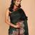 Green Brocade Kora silk Saree With Blouse Piece