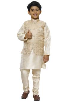 Grey Stripes SIlk Jacquard Kurta Pajama Set // Traditional Wear