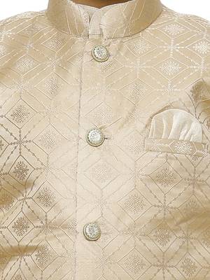 Grey Stripes SIlk Jacquard Kurta Pajama Set // Traditional Wear 5