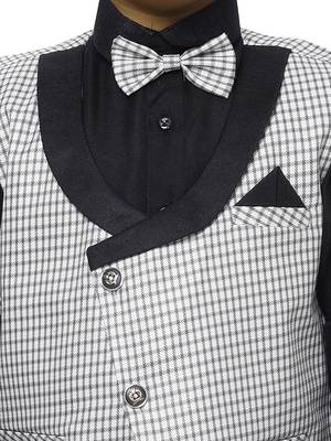 Black 3 Piece Baba Suit Set Cotton For boys // Western Wear 5