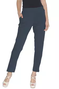 Lyra Cotton Stretch pencil Pant  Smoke Grey for Women