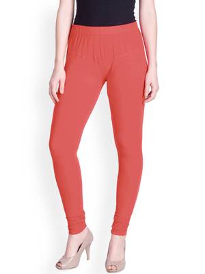  Lyra Tender Peach Free Size Churidar Leggings 1