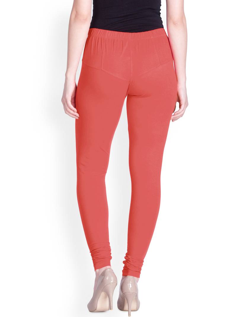  Lyra Tender Peach Free Size Churidar Leggings