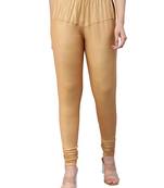  Lyra Light Gold Free Size Churidar Leggings