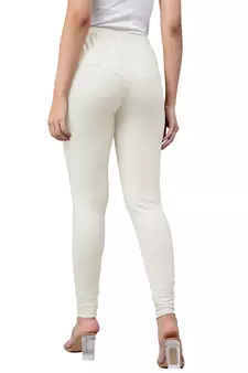 Lux Lyra Silver Free Size Churidar Leggings