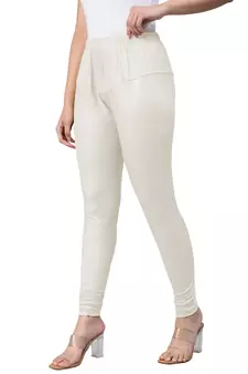 Lux Lyra Silver Free Size Churidar Leggings
