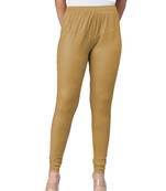  Lyra Medium Gold Free Size Churidar Leggings