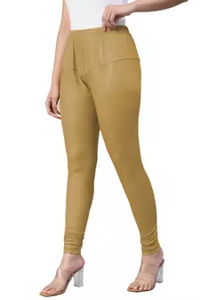  Lyra Medium Gold Free Size Churidar Leggings