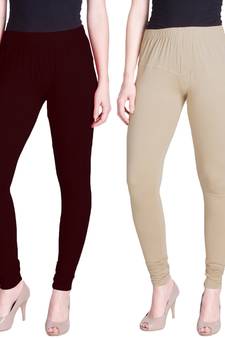  Lyra Multicolour Free Size Churidar Leggings