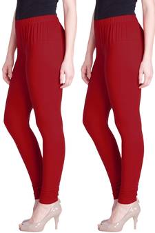  Lyra Parry Red Free Size Churidar Leggings