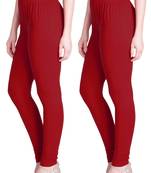  Lyra Parry Red Free Size Churidar Leggings