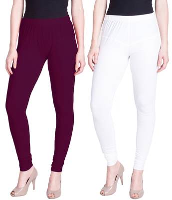  Lyra Multicolour Free Size Churidar Leggings 1