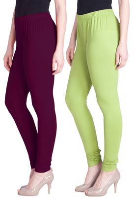  Lyra Multicolour Free Size Churidar Leggings 1