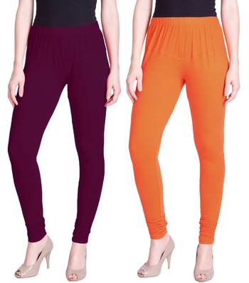  Lyra Multicolour Free Size Churidar Leggings 1