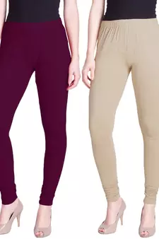 Lyra Multicolour Free Size Churidar Leggings