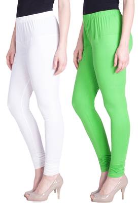  Lyra Multicolour Free Size Churidar Leggings 1