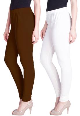  Lyra Multicolour Free Size Churidar Leggings 1