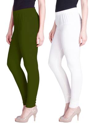  Lyra Multicolour Free Size Churidar Leggings 1