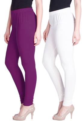  Lyra Multicolour Free Size Churidar Leggings 1
