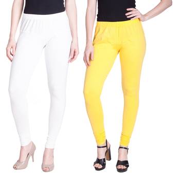  Lyra Multicolour Free Size Churidar Leggings 1
