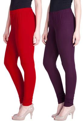  Lyra Multicolour Free Size Churidar Leggings 1