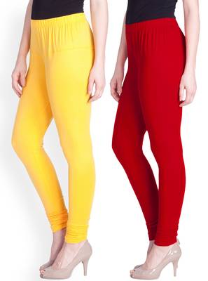  Lyra Multicolour Free Size Churidar Leggings 1