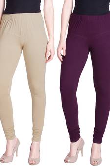  Lyra Multicolour Free Size Churidar Leggings