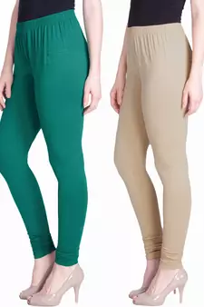  Lyra Multicolour Free Size Churidar Leggings